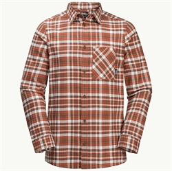 Jack Wolfskin Bergweg Shirt Men - Carmine - Skjorte