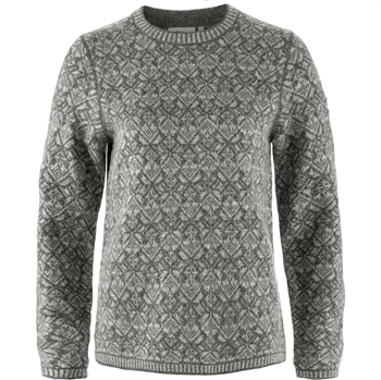 Fjällräven Snow Round Neck Sweater Women - Grey