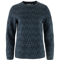 Fjällräven Snow Round Neck Sweater Women - Dark Navy