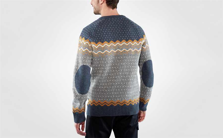 Övik Sweater Laurel Green/Deep Forest - Striktrøje