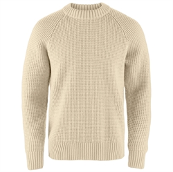 Fjällräven Övik Waffle Knit Men - Light Beige - Herre uldstrik