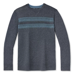 Smartwool Men's Sparwood Stripe Crew Sweater - Medium Gray Heather