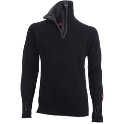 Ulvang Rav Sweater w/ Zip - Black/Charcoal Melange - Unisex