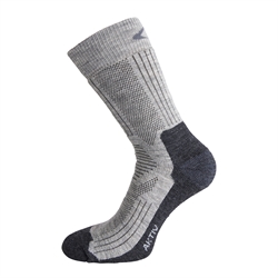 Ulvang AKTIV - Grey Melange/Charcoal Melange - Varm, fuldpolstret uldstrømpe