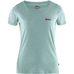 Fjällräven Logo T-shirt Women - Clay Blue/Melange