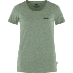 Fjällräven Logo T-shirt Women - Patina Green-Melange