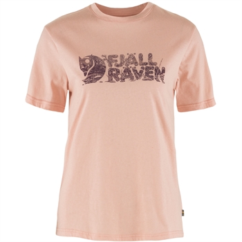 Fjällräven Lush Logo T-shirt Women - Chalk Rose