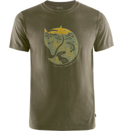 Fjällräven Arctic Fox T-shirt - Dark Olive - T-shirt