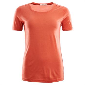 Aclima Lightwool T-Shirt Woman - Burnt Sienna - Kortærmet uldtrøje