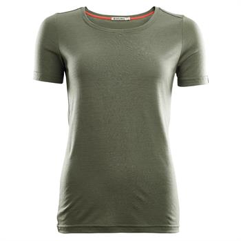 Aclima Lightwool T-Shirt Woman - Ranger Green - Kortærmet uldtrøje
