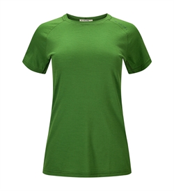 Aclima LightWool Trail Tee Woman - Cactus - Kortærmet uldtrøje