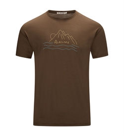 Aclima LightWool 140 Classic Tee SUNSET Men - Dark Earth - T-shirt