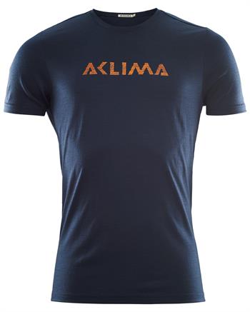 Aclima LightWool T-shirt Logo Man - Navy Blazer - T-shirt