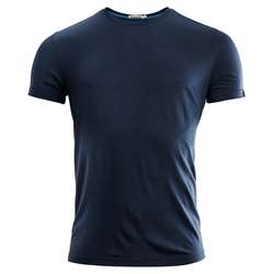 Aclima Lightwool T-Shirt Round Neck Man - Navy Blazer - Kortærmet uldtrøje