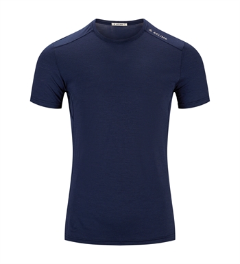 Aclima LightWool Trail Tee Man - Navy Blazer - Kortærmet uldtrøje