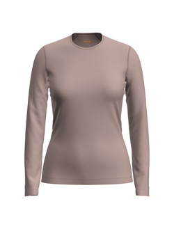 Icebreaker Women's Merino 200 Oasis LS Crewe - Pink Quartz - Langærmet uldtrøje