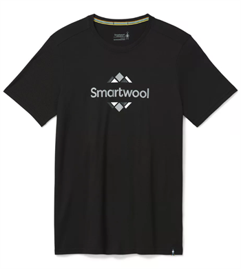 Smartwool Men\'s Merino Sport 150 Smartwool Logo Graphic Tee - Black