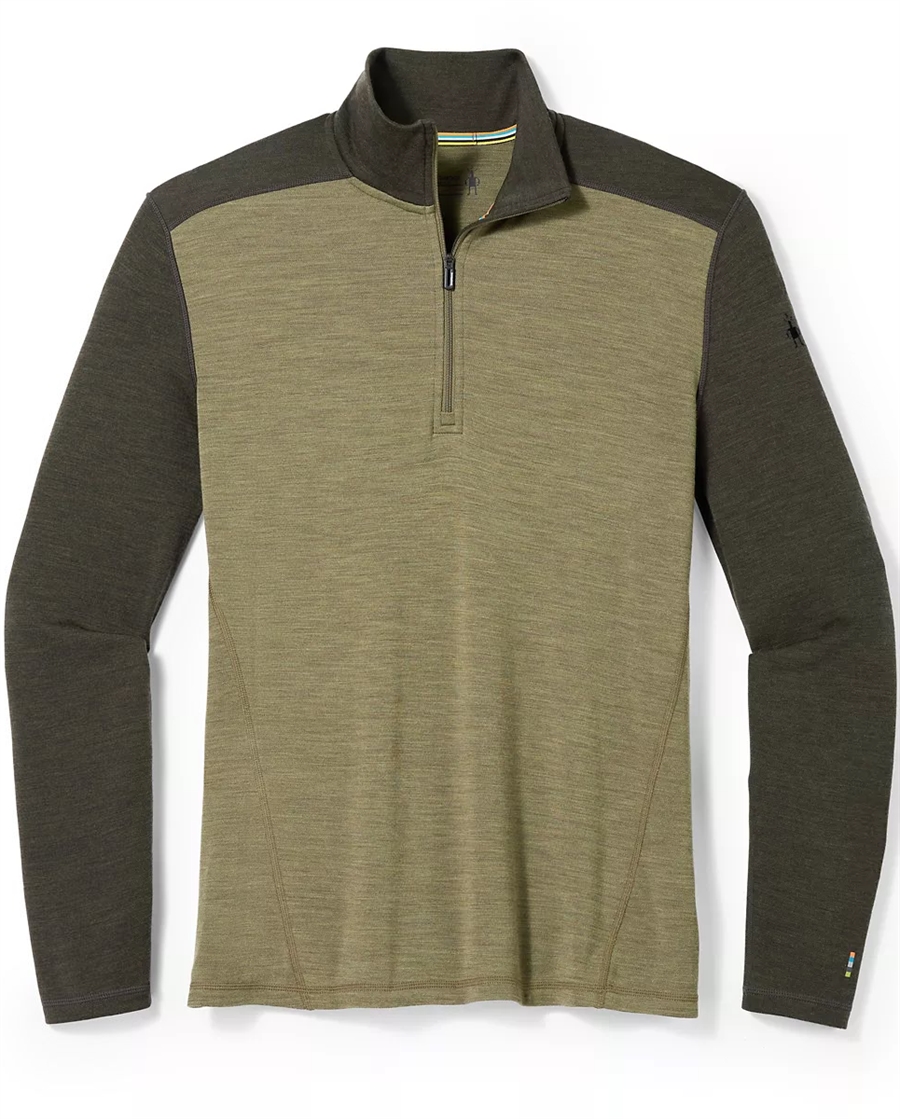tromme købe forår Smartwool Men's Classic Thermal Merino Base Layer 1/4 Zip 250g - North  Woods Heather