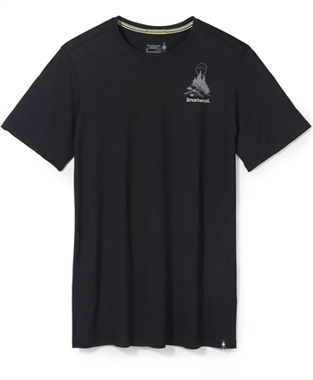 Smartwool Men\'s Wilderness Summit Short Sleeve Graphic Tee - Black - T-shirt