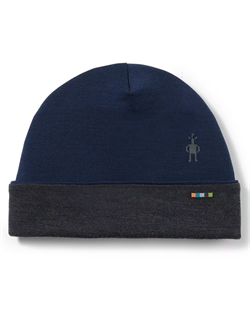 Smartwool Thermal Merino Reversible Cuffed Beanie 250g - Deep Navy/Charcoal - Hue