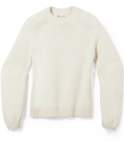 Smartwool Women's Cozy Lodge Bell Sleeve Sweater - Natural Heather - Uldsweater