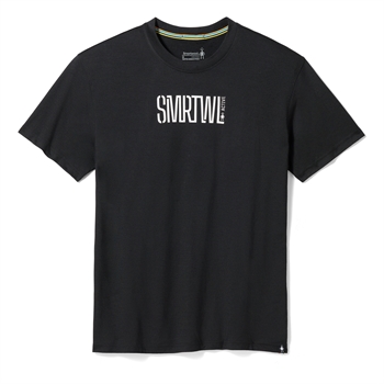 Smartwool Active Logo Graphic Short Sleeve Tee Unisex - Black - T-shirt