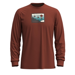 Smartwool Gondola Ride Graphic Long Sleeve Tee Unisex - Pecan Brown