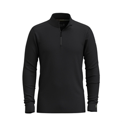 Smartwool Men's Classic All-Season Merino Base Layer 1/4 Zip 150g - Black - Langærmet uldtrøje