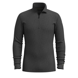 Smartwool Men's Classic Thermal Merino Base Layer 1/4 Zip 250g - Charcoal Heather