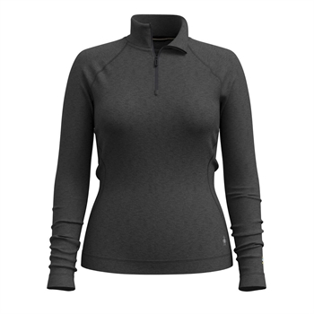 Smartwool Classic Thermal Merino Base Layer 1/4 Zip 250g Woman - Charcoal Heather