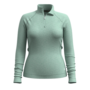 Smartwool Classic Thermal Merino Base Layer 1/4 Zip 250g Woman - Arctic Green Heather