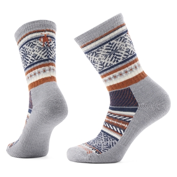 Smartwool Everyday Cozy Fair Isle Sweater Crew Socks - Light Gray