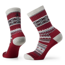 Smartwool Everyday Cozy Snowed In Sweater Crew Socks - Tibetan Red