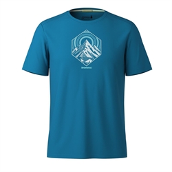 Smartwool Men's Peak Energy Active Short Sleeve Graphic Tee - Nival Blue