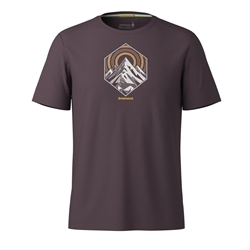 Smartwool Men's Peak Energy Active Short Sleeve Graphic Tee - Mink Heather