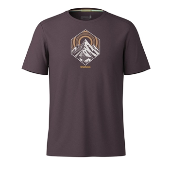 Smartwool Men\'s Peak Energy Active Short Sleeve Graphic Tee - Mink Heather