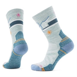Smartwool Hike Light Cushion Hoo Who Crew Socks Women's Fit - Frosty Green