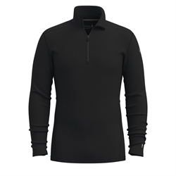 Smartwool Men's Classic Thermal Merino Base Layer 1/4 Zip 250g - Black