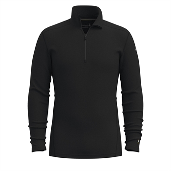 Smartwool Men\'s Classic Thermal Merino Base Layer 1/4 Zip 250g - Black