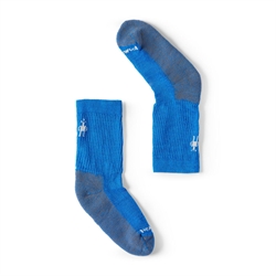 Smartwool Kids' Hike Light Cushion Crew Socks - Laguna Blue - Uldstrømpe til børn