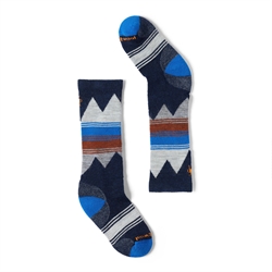 Smartwool Kids' Ski Light Cushion OTC Socks - Deep Navy - Skistrømpe til børn