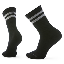 Smartwool Everyday Athletic Striped Crew Socks Unisex - Black