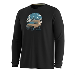 Smartwool Men's First Chair Pursuit Active Long Sleeve Graphic Tee - Black