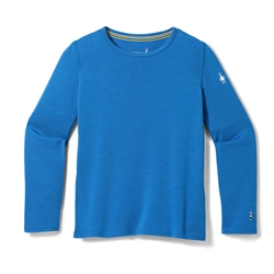 Smartwool Kids' Classic Thermal Merino Base Layer Crew 250g - Royal Indigo - Merinould til børn