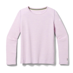 Smartwool Kids' Classic Thermal Merino Base Layer Crew 250g - Lavender Sky Heather - Merinould til børn