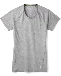 Smartwool Women's Merino 150 Baselayer Short Sleeve - Light Gray Heather - T-shirt