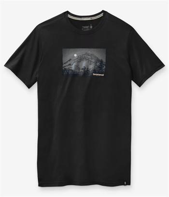 Smartwool Men\'s Merino Sport 150 Mount Hood Moon Graphic Tee - Black - T-shirt