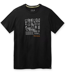 Smartwool Men's Merino Sport 150 Park Vibes Graphic Tee - Black - T-shirt