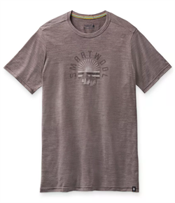 Smartwool Men's Merino Sport 150 Sunrise Mountains Graphic Tee - Sparrow Heather - T-shirt