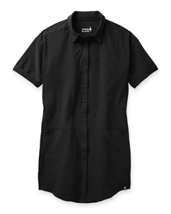 Smartwool Merino Sport Shirt Dress Woman - Black - Kjole